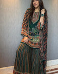 Siah Gharara Set