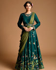 Dahlia Gown Anarkali With Draped Dupatta