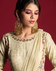 Amaira Gown Anarkali With Draped Dupatta