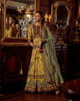Bageecha Peacock Anarkali Set