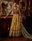 Bageecha Peacock Anarkali Set