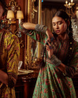 Bageecha Peacock Anarkali Set