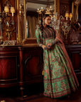 Bageecha Peacock Anarkali Set
