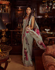 Idika Vintage Rose Handcrafted Saree