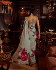 Idika Vintage Rose Handcrafted Saree