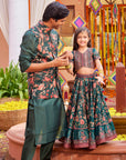Bageecha Peacock Lehenga