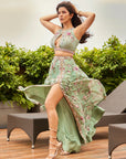 Nimrit Kaur in Elena Slit Lehenga Skirt Set