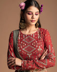Amelia Gharara Set With Draped Dupatta