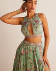 Nimrit Kaur in Elena Slit Lehenga Skirt Set