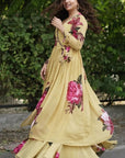 Sargun Mehta in Nadira Angrakha Set