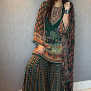 Siah Gharara Set
