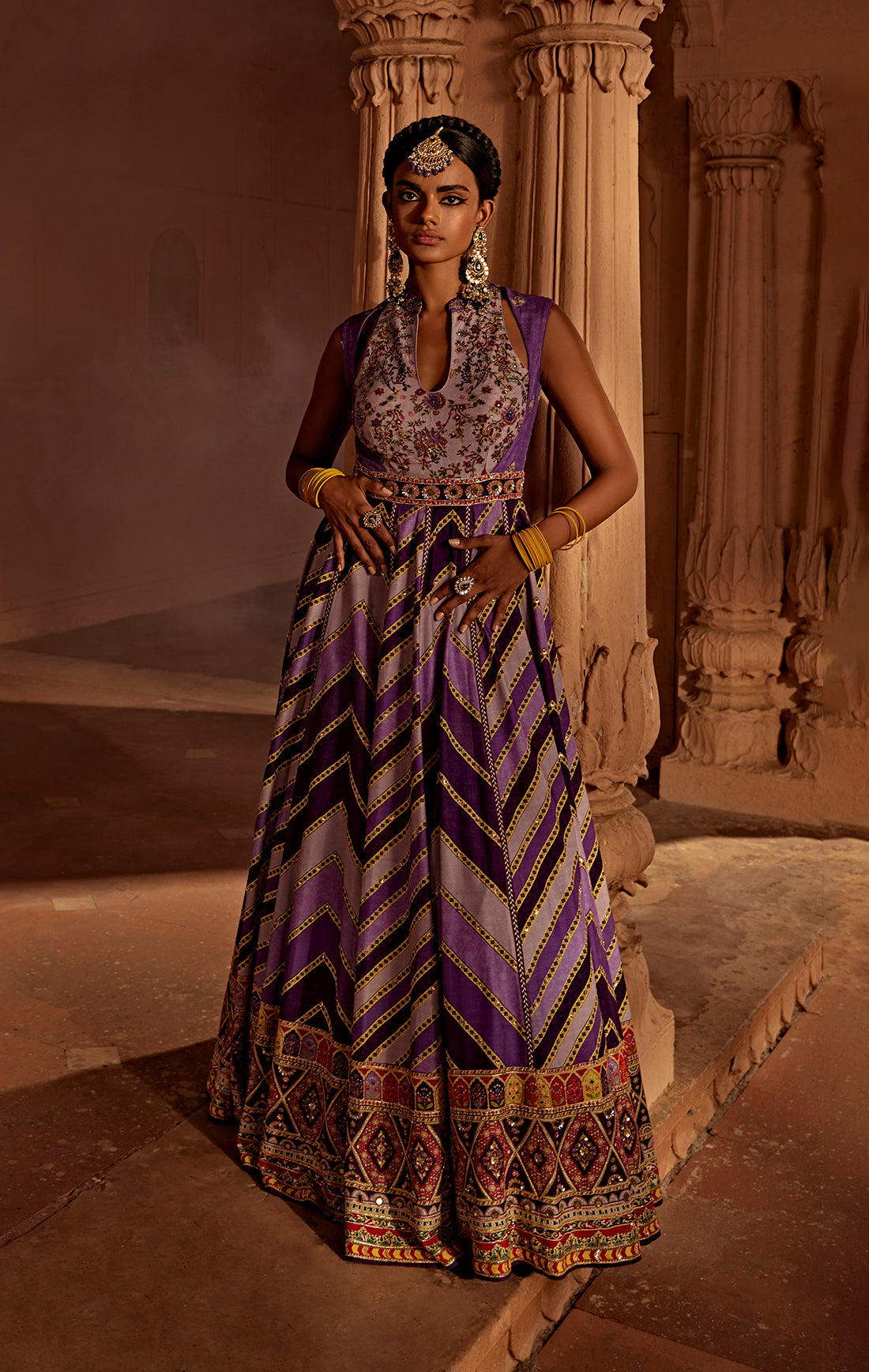 Leher Anarkali Set – Elegant and Unique Choice