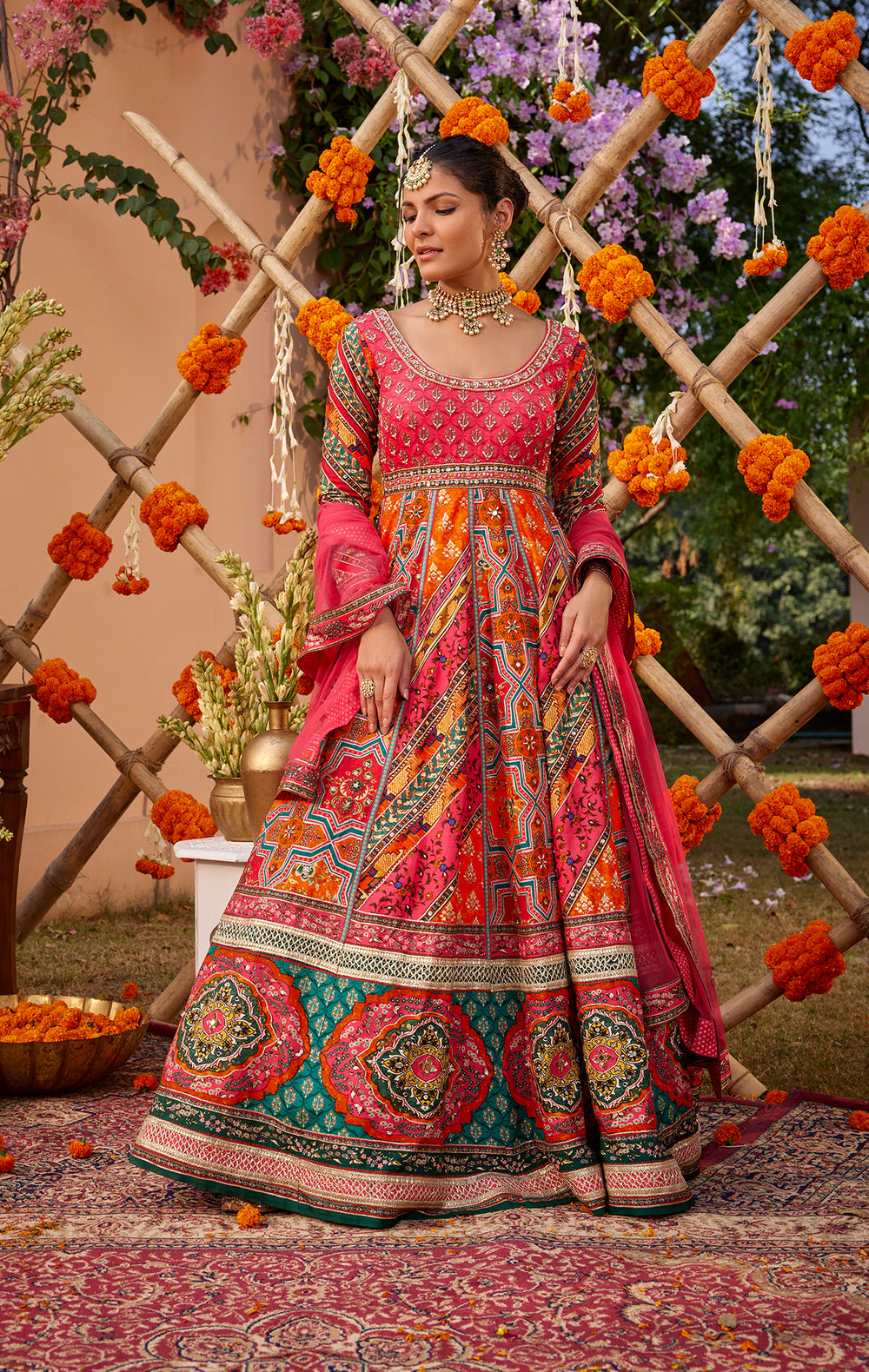 Adhaya Anarkali Set