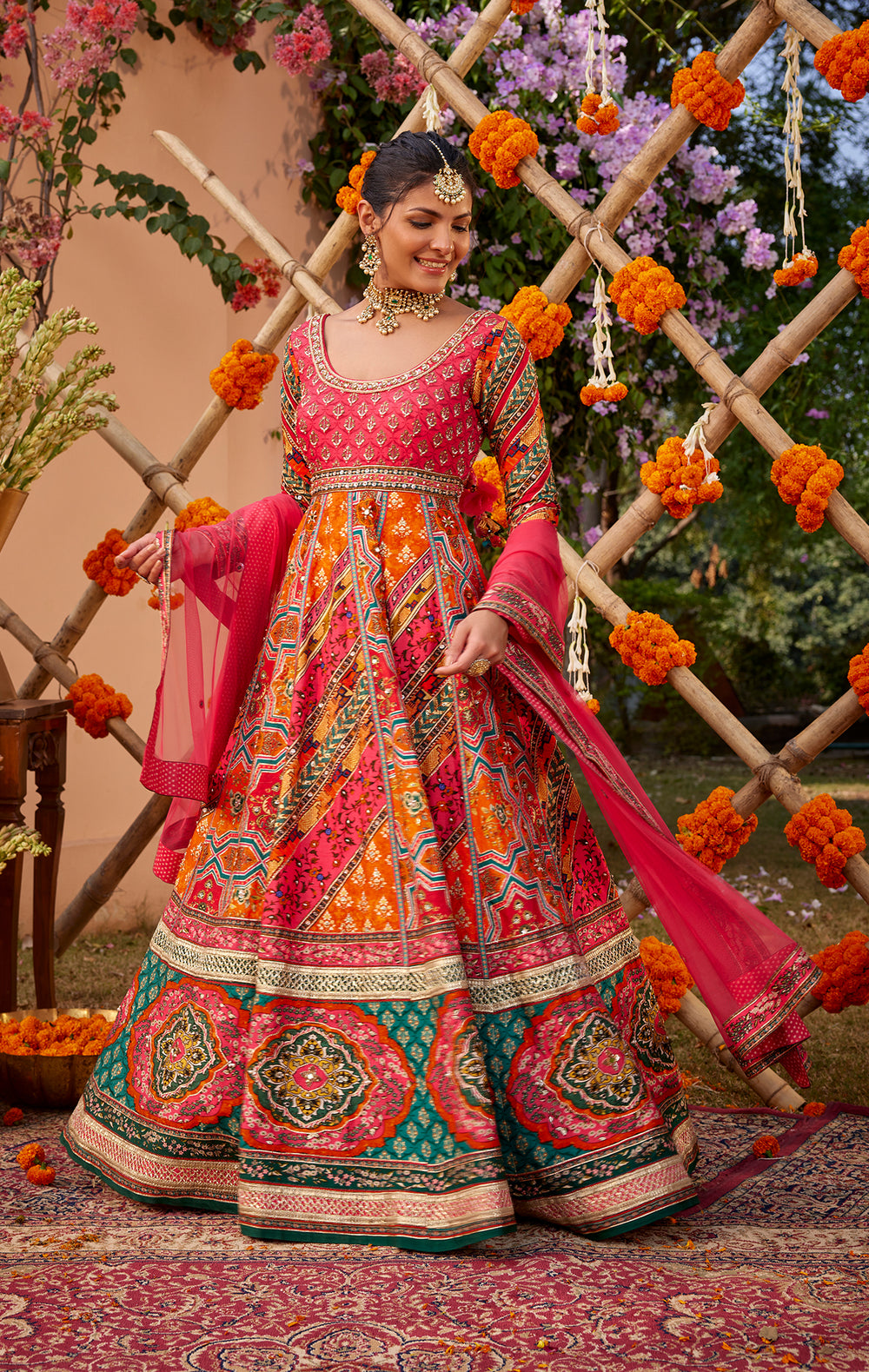 Adhaya Anarkali Set