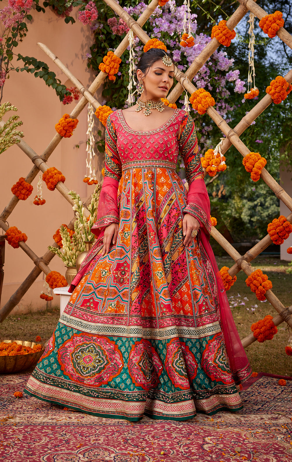 Adhaya Anarkali Set