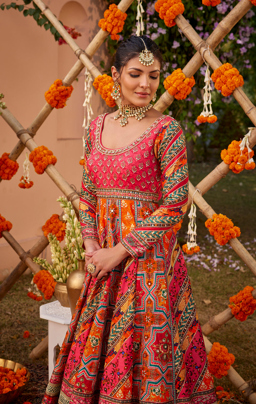 Adhaya Anarkali Set