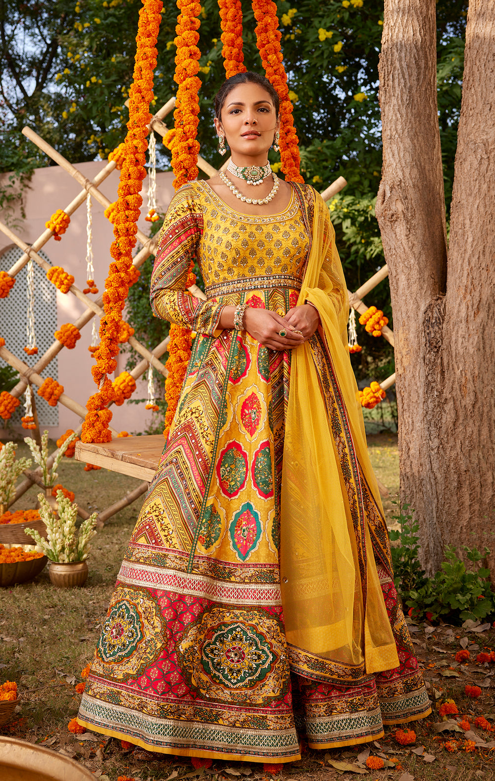Adhaya Anarkali Set