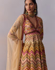 Kushnaz Anarkali Set