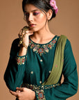 Dahlia Gown Anarkali With Draped Dupatta