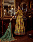 Bageecha Peacock Anarkali Set