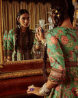 Bageecha Peacock Anarkali Set