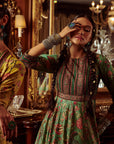 Bageecha Peacock Anarkali Set