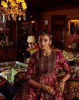 Bageecha Peacock Anarkali Set