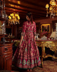 Bageecha Peacock Anarkali Set
