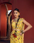 Aksa Pre-Draped Gharara Saree