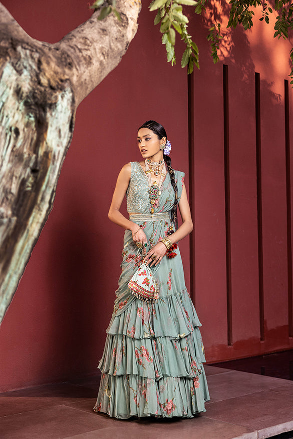 Anaisha Pre-Draped Lehenga Saree