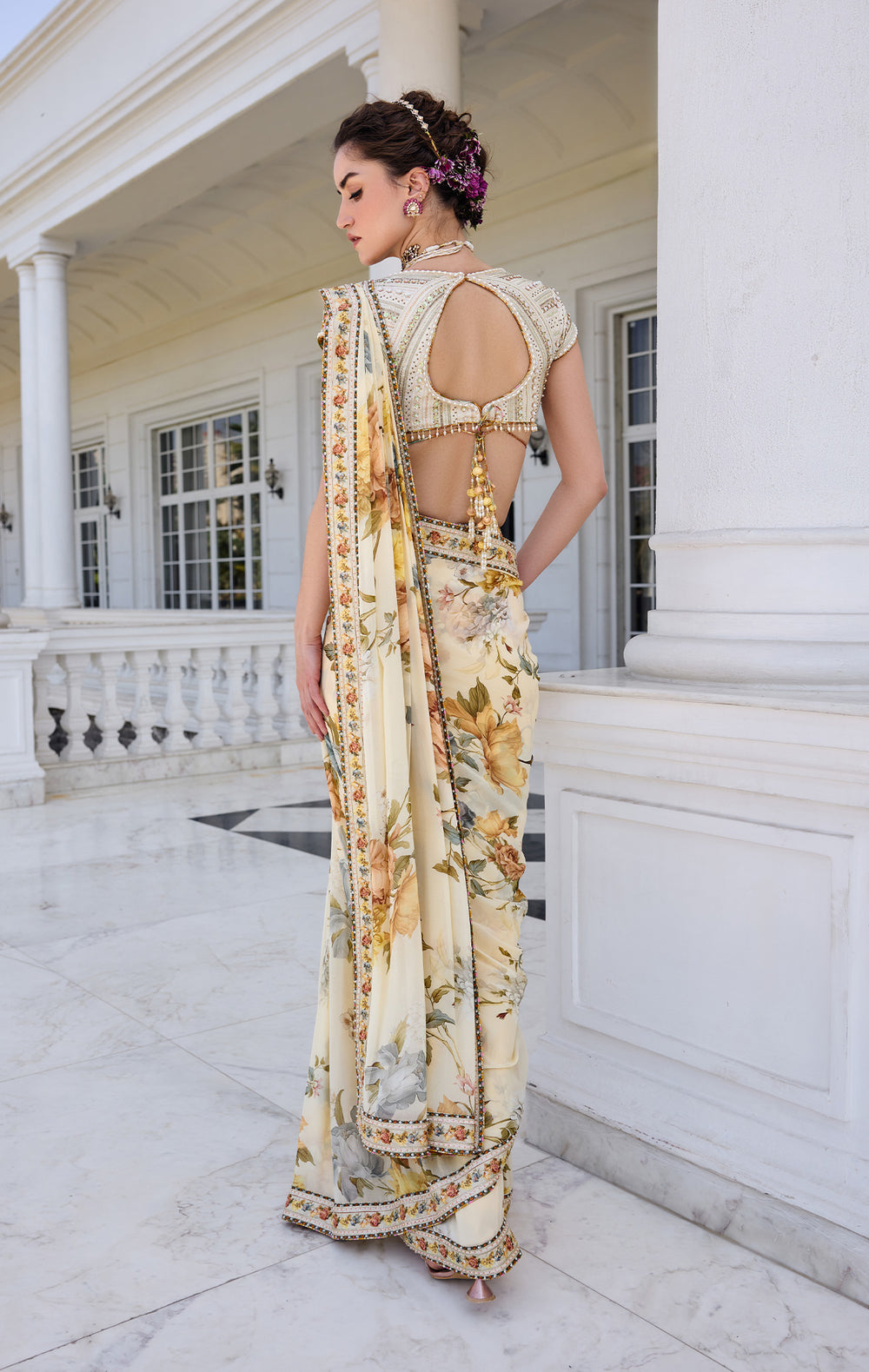 Frida Draped Saree Set