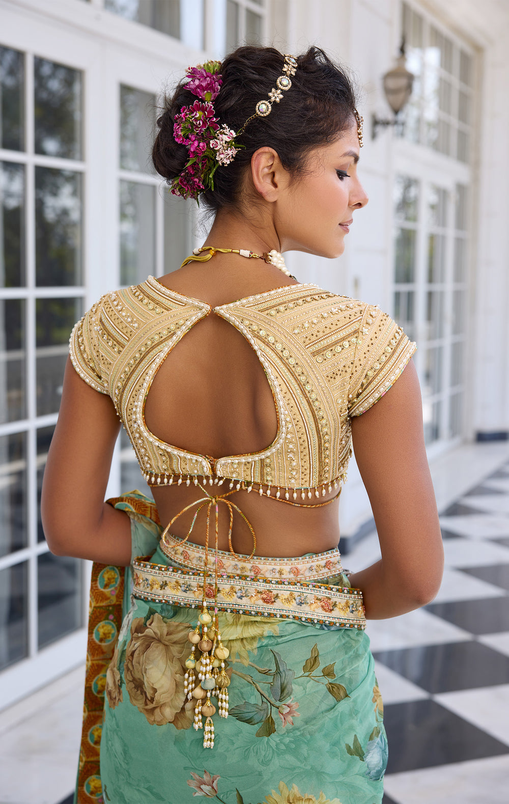 Frida Draped Saree Set