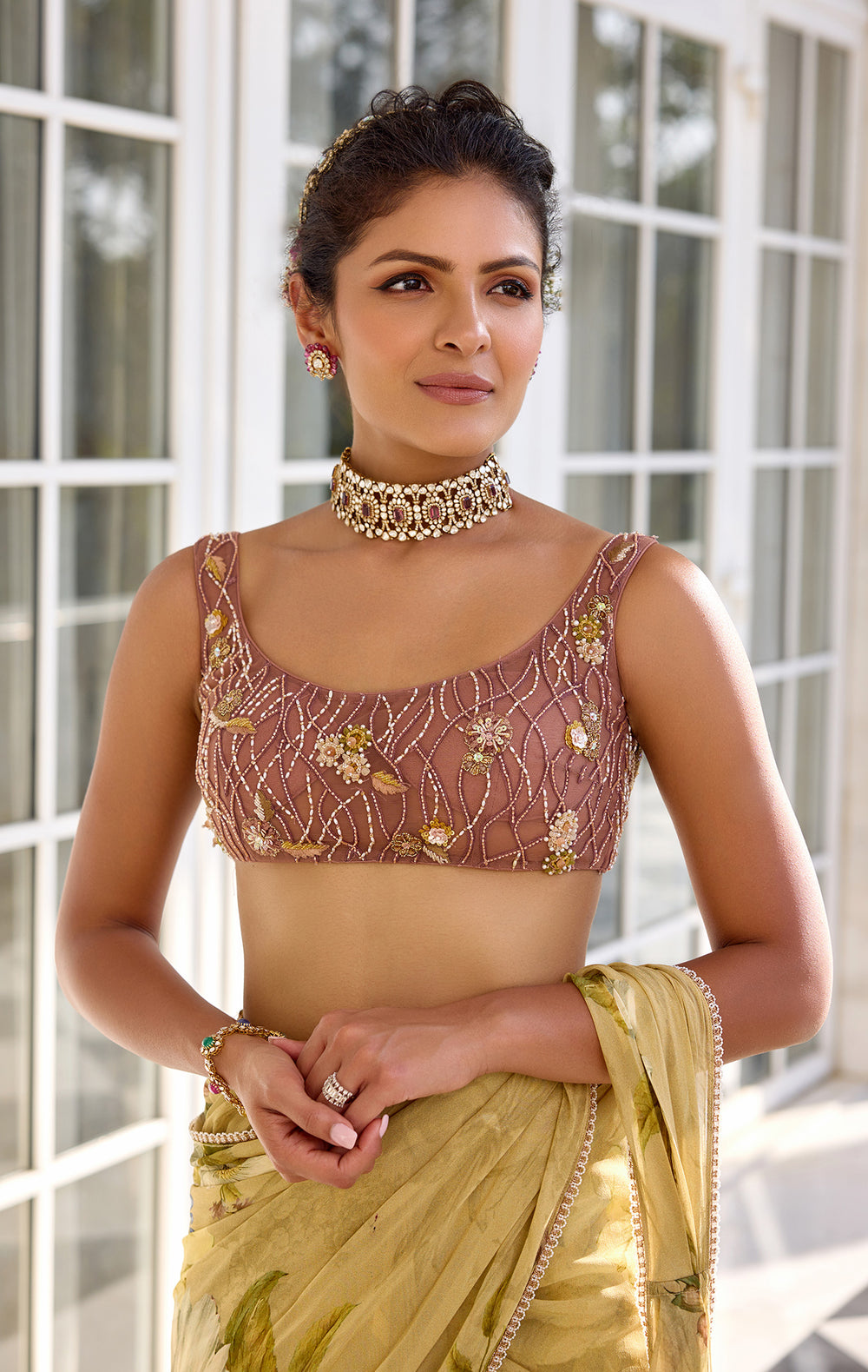 Keisha Draped Saree Set