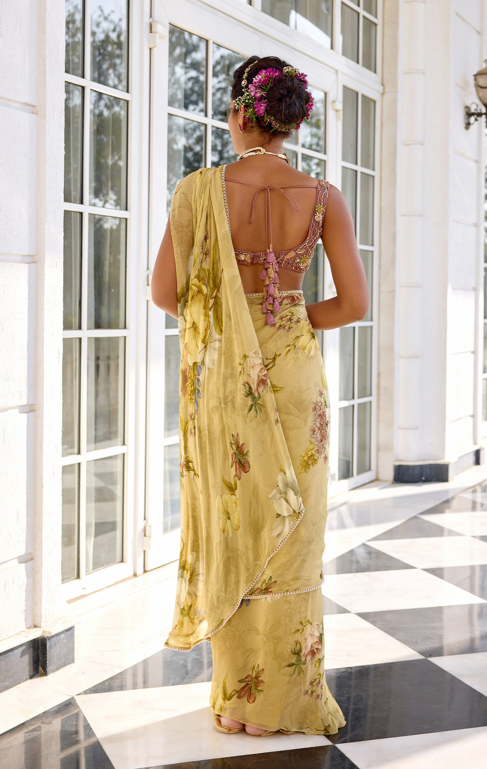 Keisha Draped Saree Set