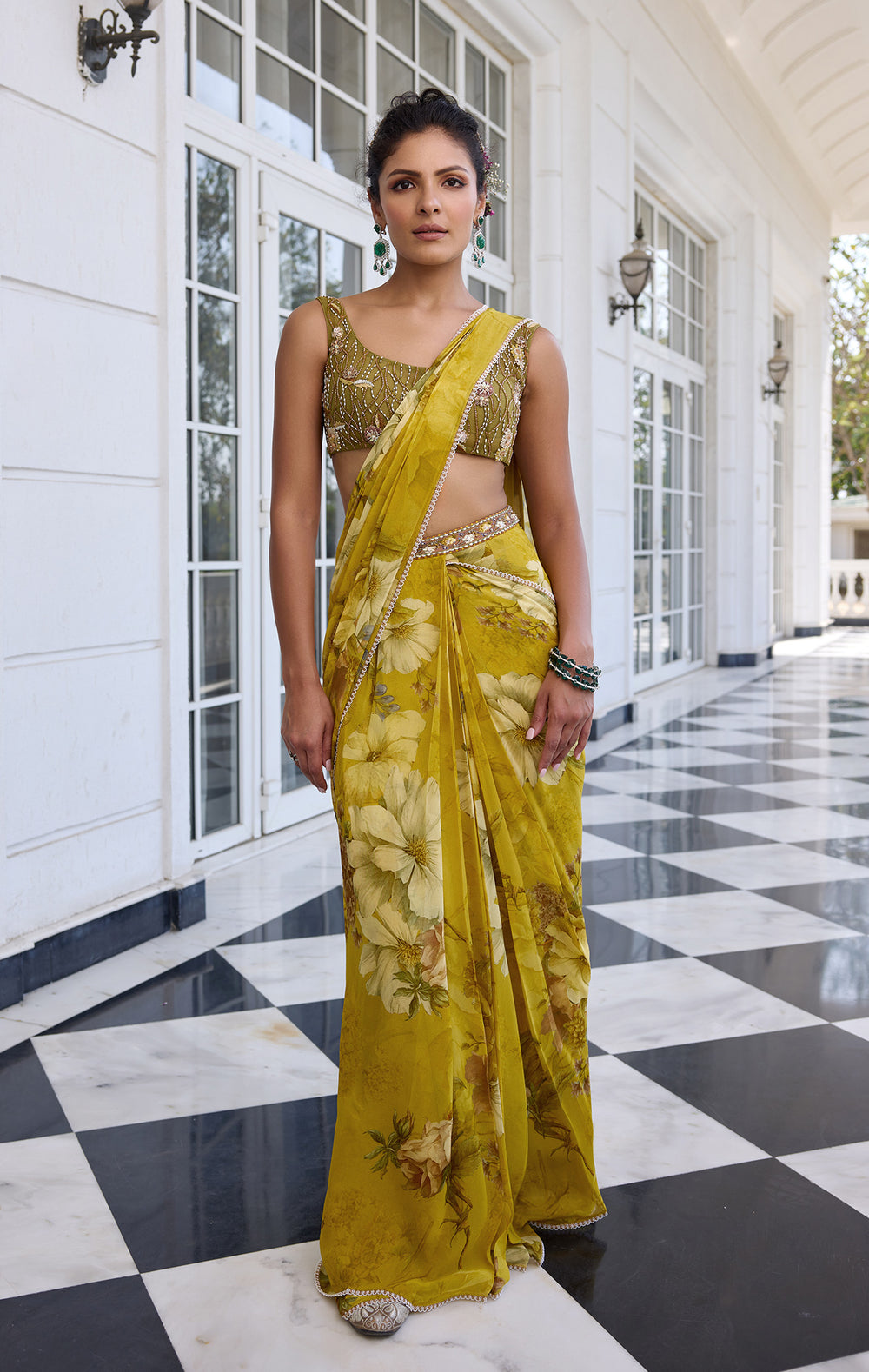 Keisha Draped Saree Set