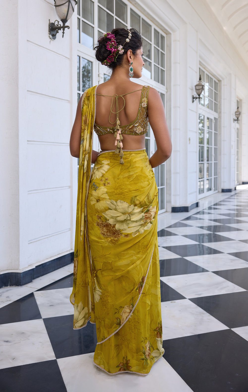 Keisha Draped Saree Set
