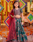 Bageecha Peacock Lehenga