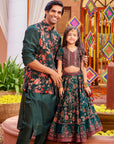 Bageecha Peacock Lehenga
