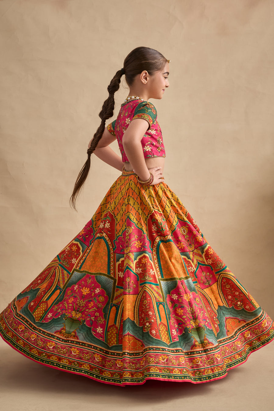 Sandhaya Cape/Sharara Set