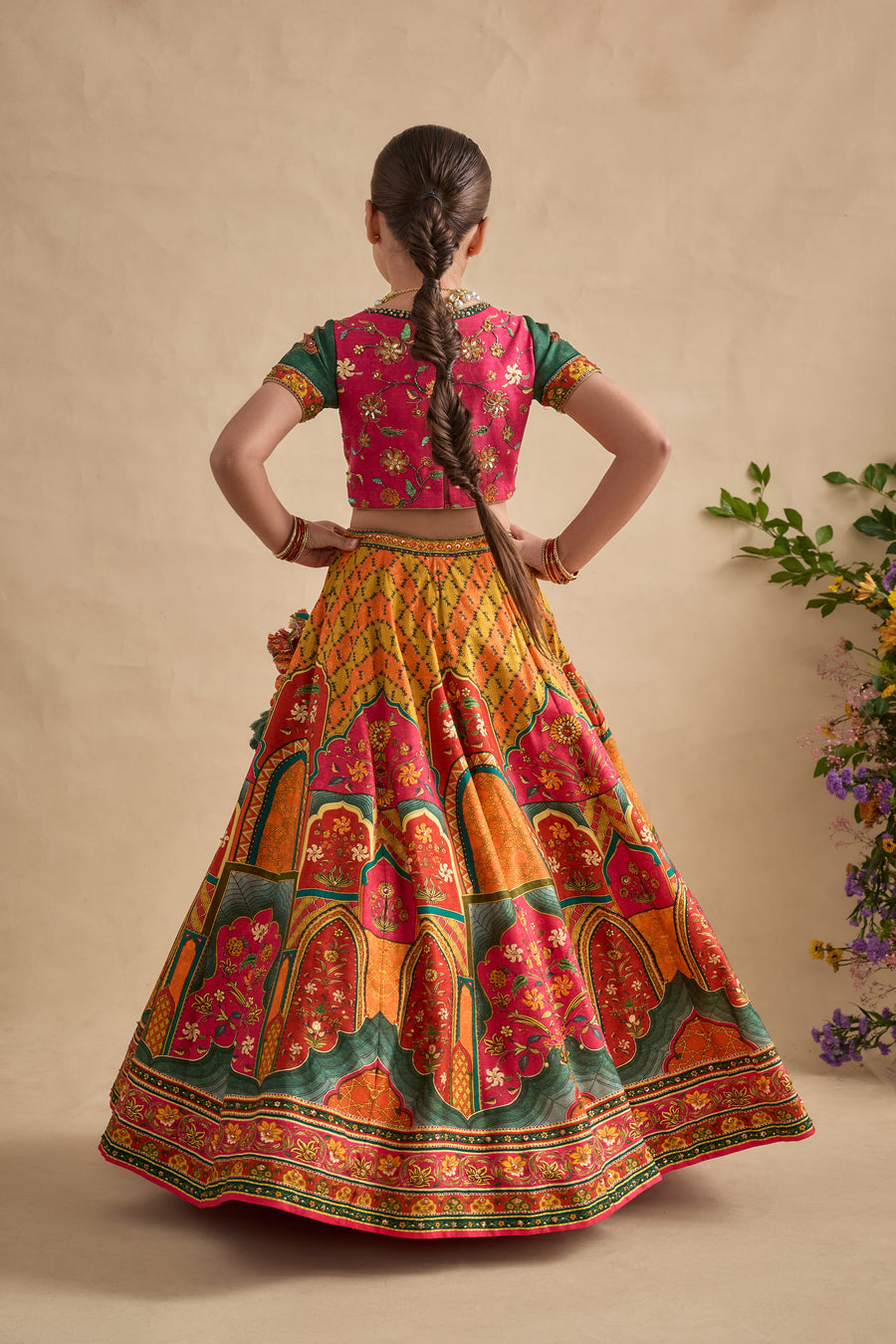 Sandhaya Cape/Sharara Set