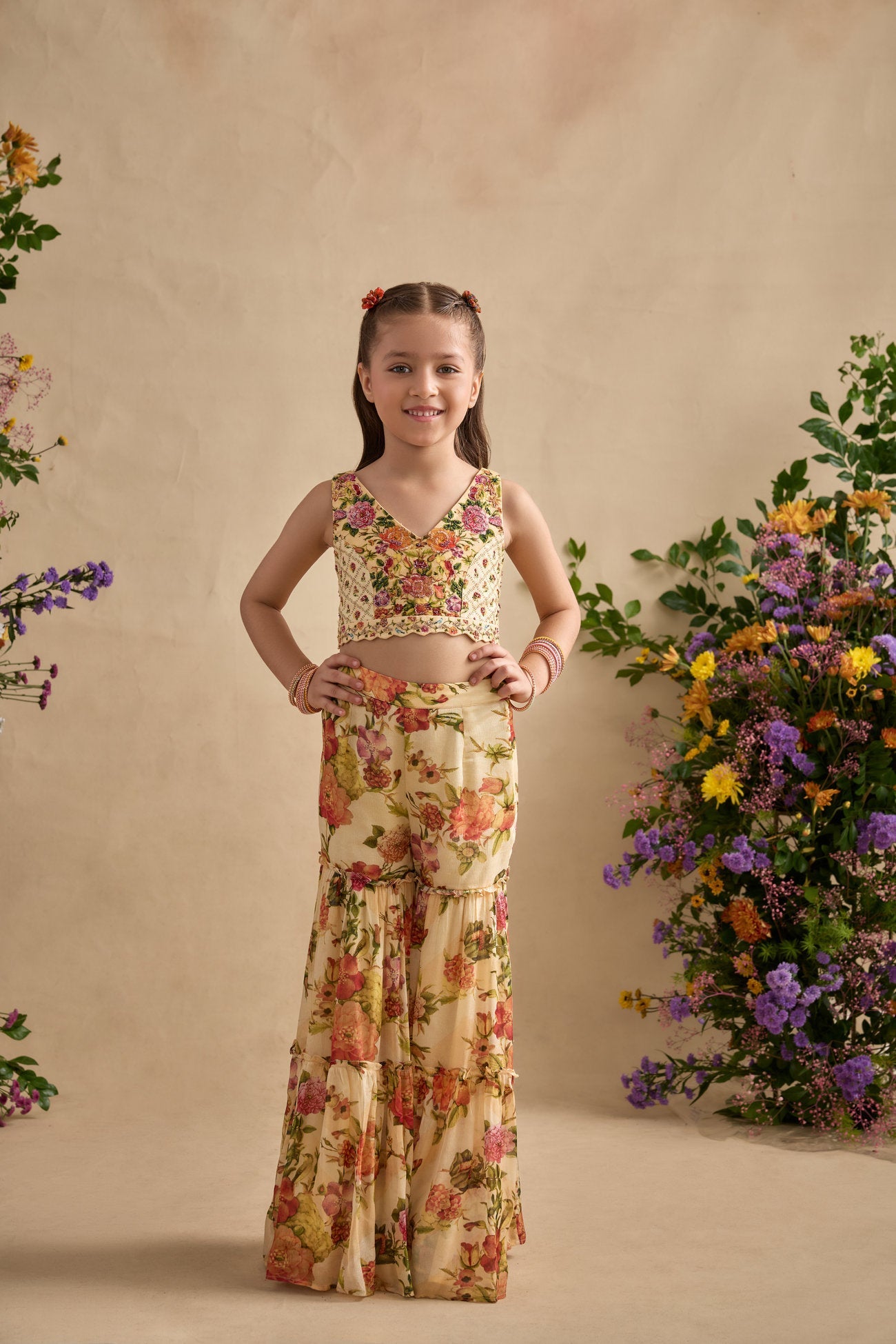 Naira Cape/Sharara Set