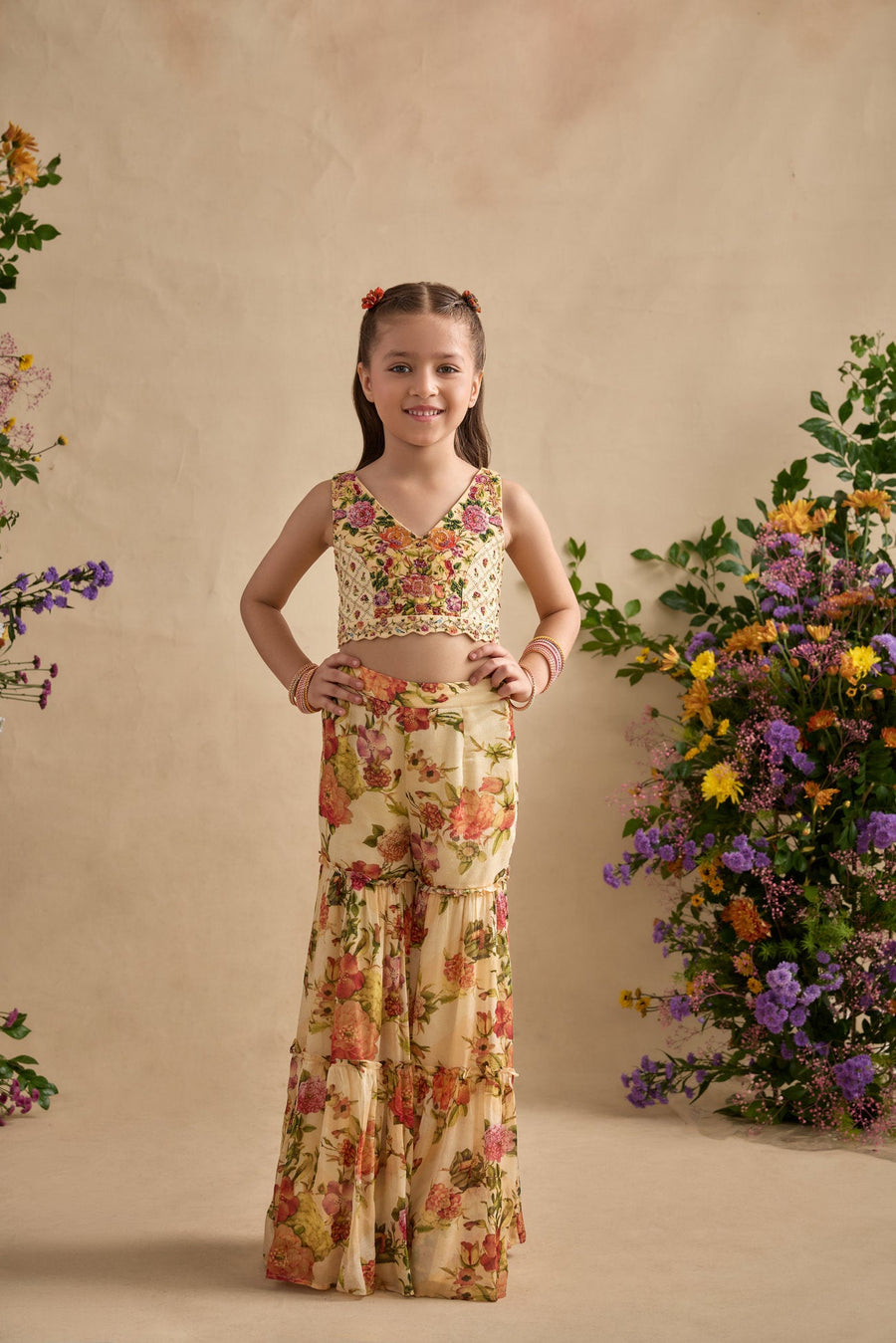 Naira Cape/Sharara Set