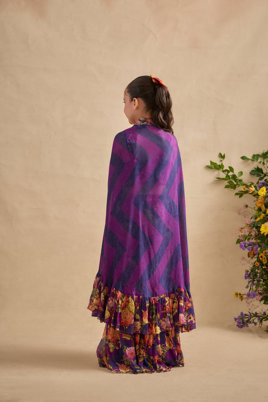 Naira Cape/Sharara Set