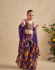 Naira Cape/Sharara Set
