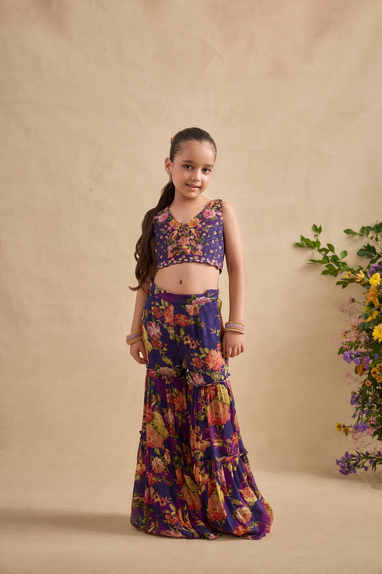 Naira Cape/Sharara Set