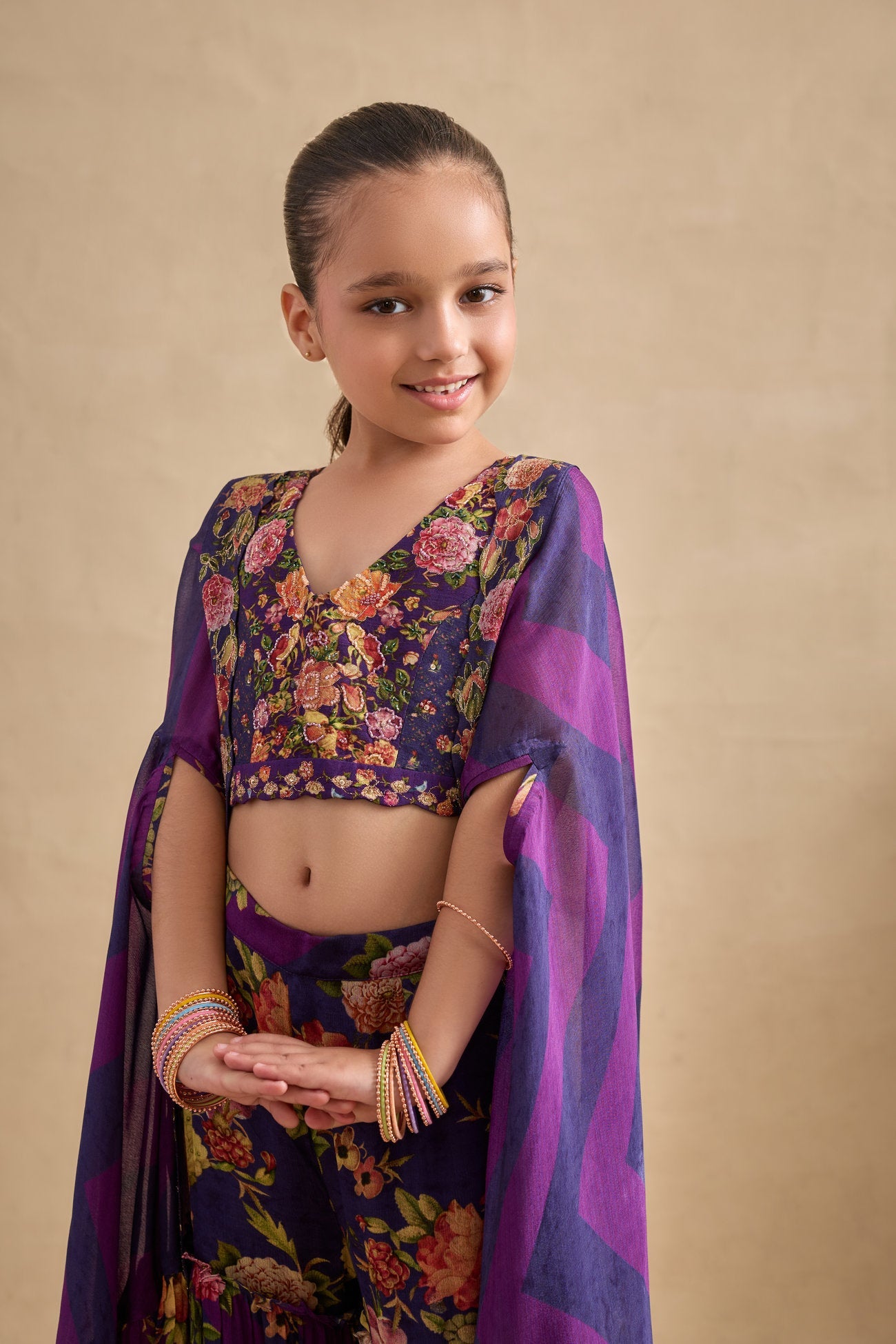 Naira Cape/Sharara Set