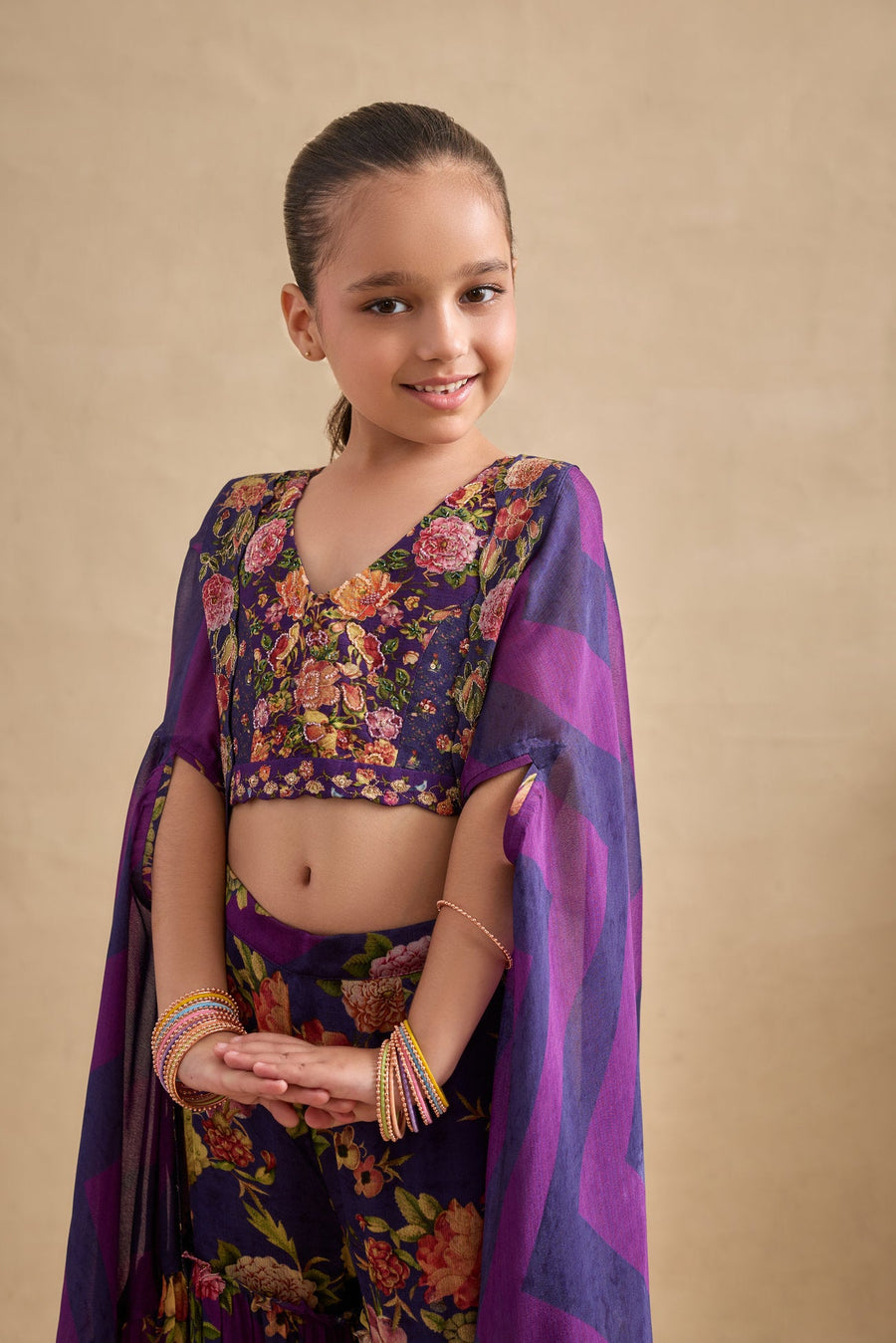 Naira Cape/Sharara Set