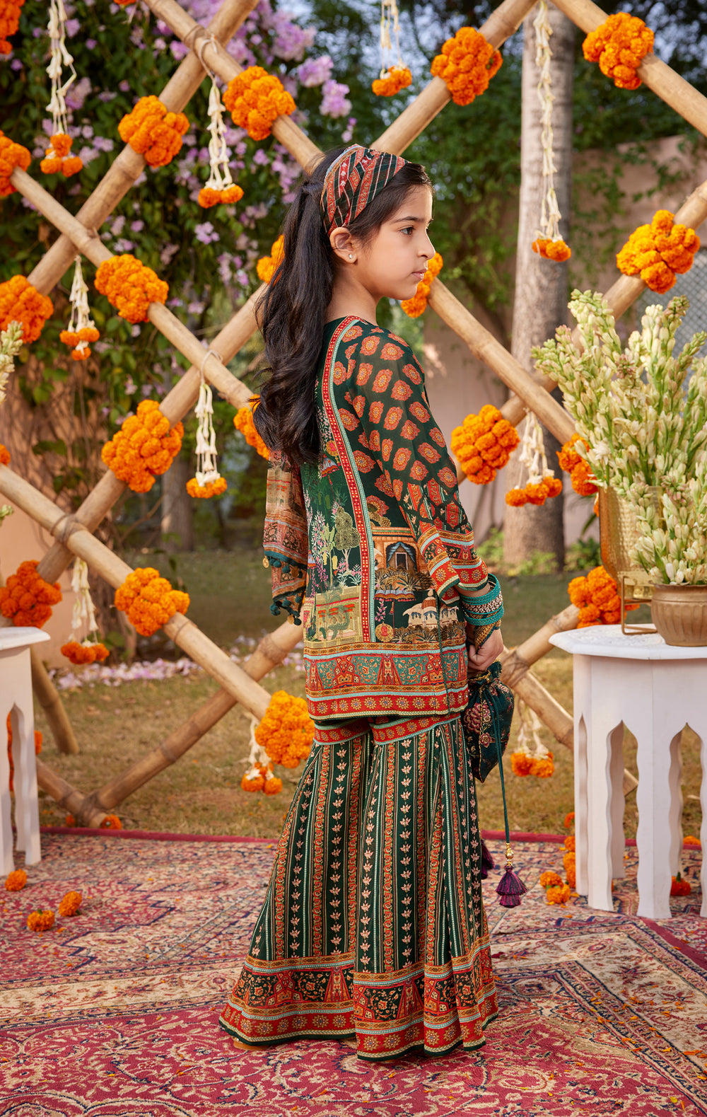 Siah Gharara Set
