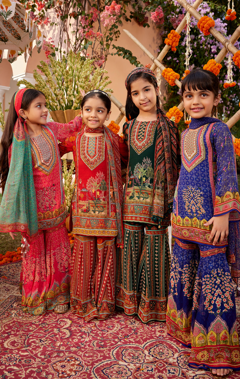Siah Gharara Set
