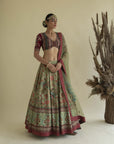 Bageecha Peacock Lehenga